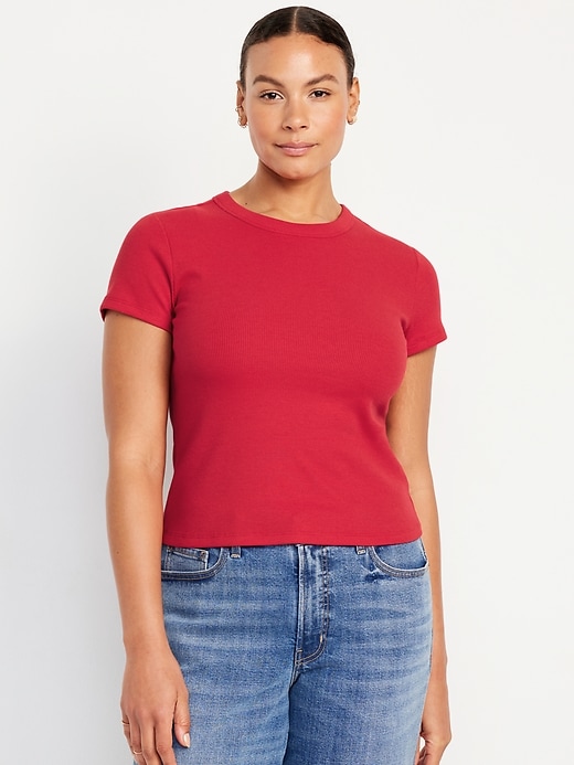 Image number 5 showing, Snug Crop T-Shirt
