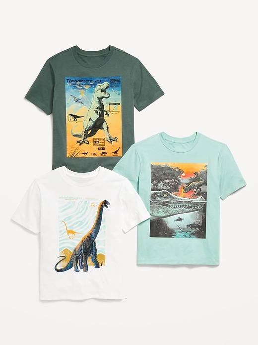 View large product image 1 of 1. Short-Sleeve Graphic T-Shirt 3-Pack for Boys
