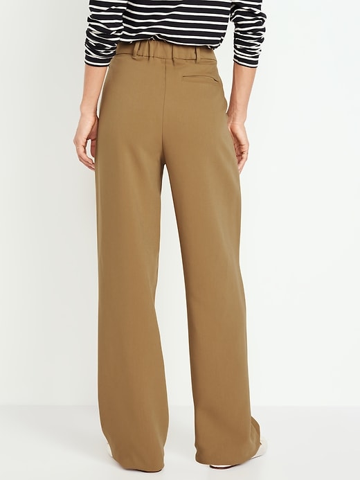 Image number 2 showing, Extra High-Waisted Taylor Wide-Leg Trouser Suit Pants
