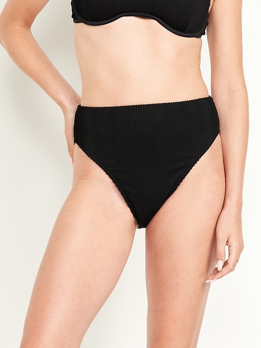 Image number 1 showing, Extra High-Waisted French-Cut Swim Bottoms