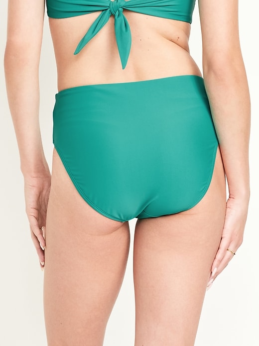 Image number 2 showing, High-Waisted Bikini Swim Bottoms