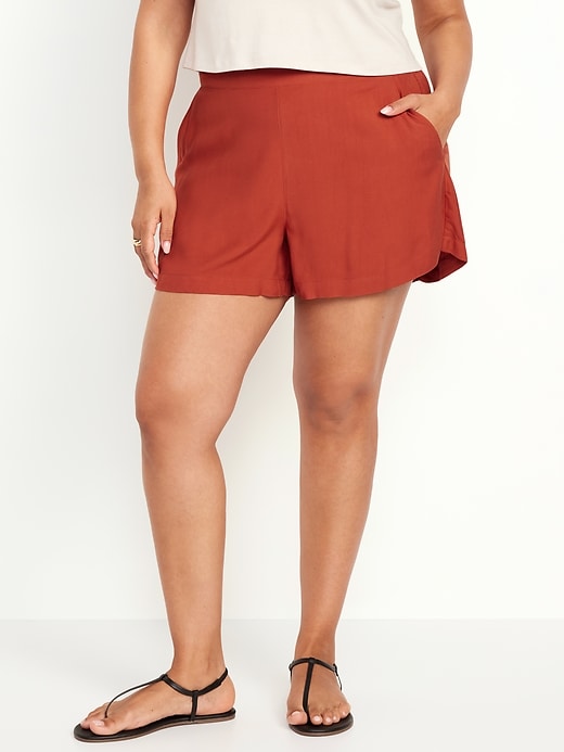 Image number 7 showing, High-Waisted Playa Shorts -- 4-inch inseam