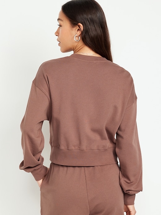 Image number 2 showing, French-Terry Drop-Shoulder Sweatshirt