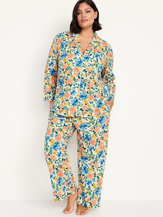 Image number 7 showing, Poplin Pajama Pant Set