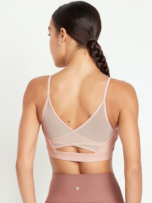 View large product image 2 of 8. Light Support PowerSoft Mesh-Back Sports Bra