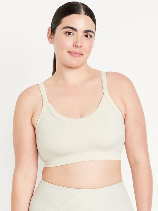 Image number 5 showing, Light Support Seamless Ribbed Sports Bra