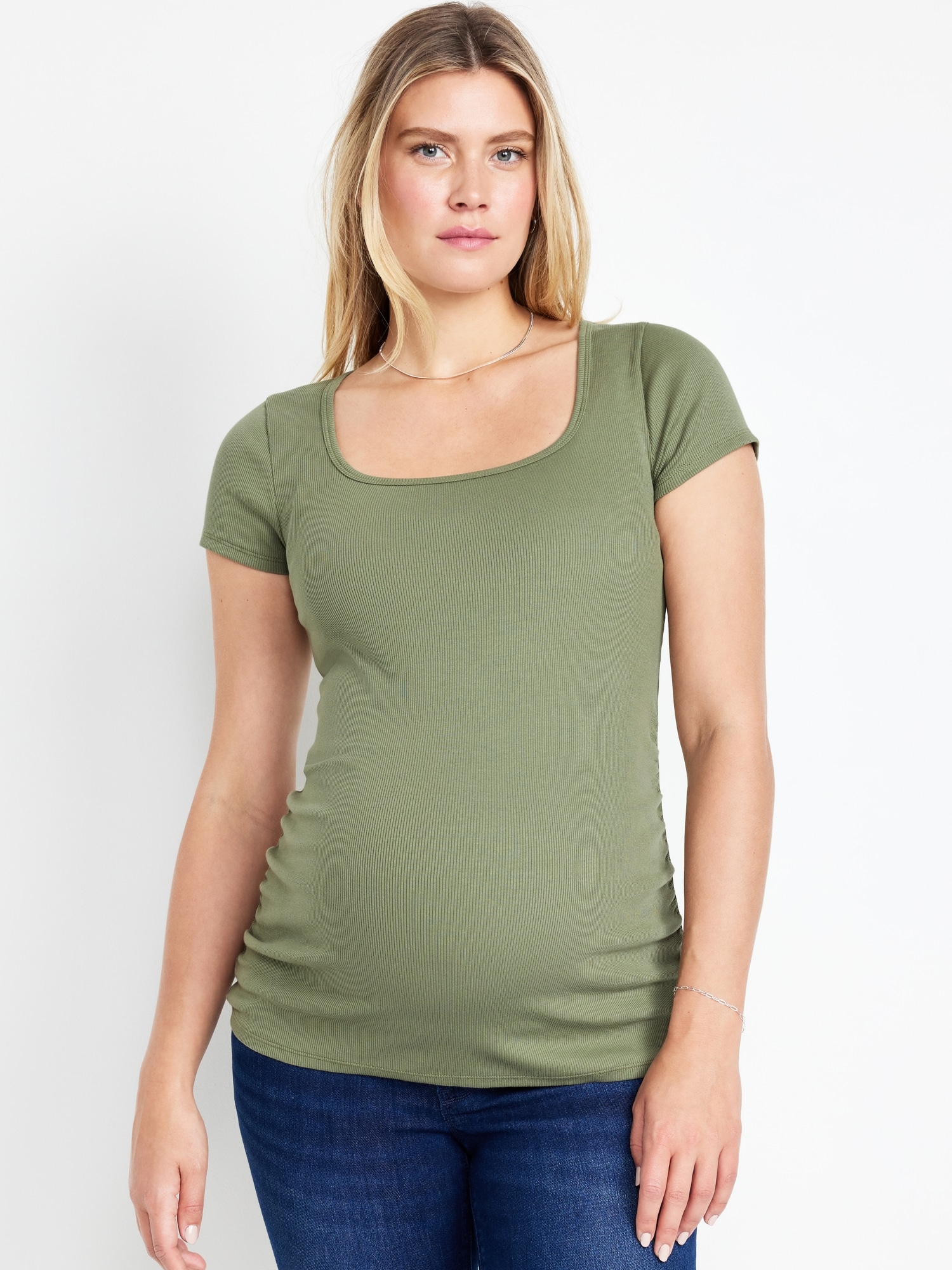 Maternity Square-Neck T-Shirt