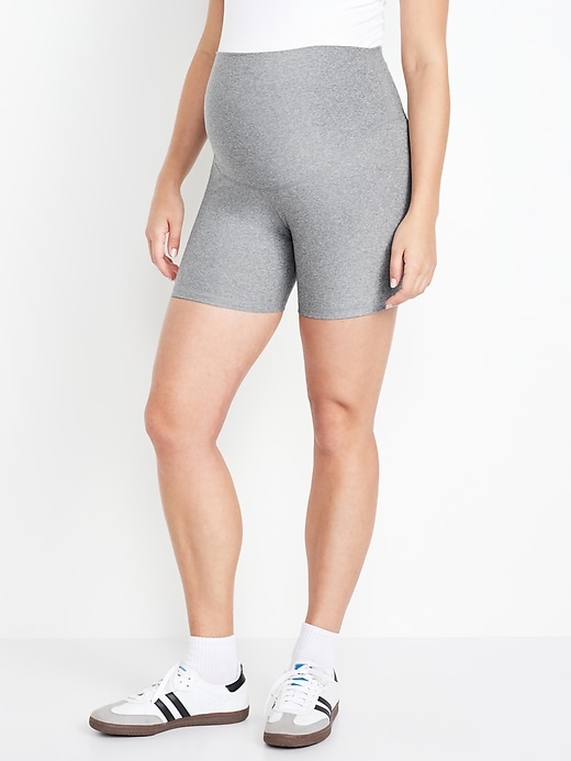 Image number 1 showing, Maternity Cloud+ Bike Short -- 6-inch inseam