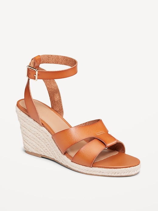 Image number 1 showing, Espadrille Wedge Sandals