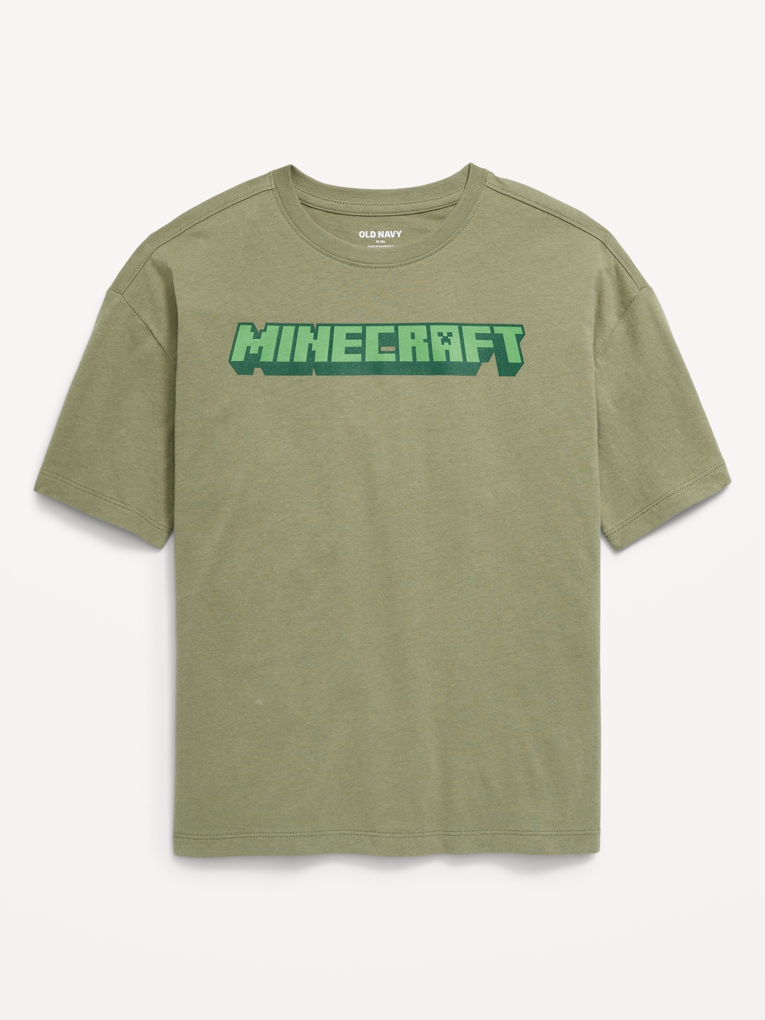 Minecraft Oversized Gender-Neutral Graphic T-Shirt for Kids