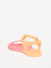 View large product image 3 of 4. Jelly T-Strap Sandals for Toddler Girls