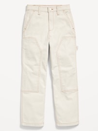 View large product image 4 of 5. Loose High-Waisted Carpenter Pants for Girls