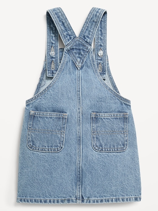 View large product image 2 of 3. Frayed-Hem Jean Skirtalls for Toddler Girls