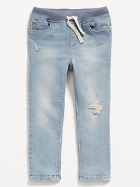 Image number 1 showing, 360° Stretch Pull-On Skinny Jeans for Toddler Boys