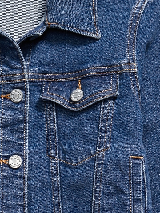 Image number 3 showing, Jean Trucker Jacket for Girls
