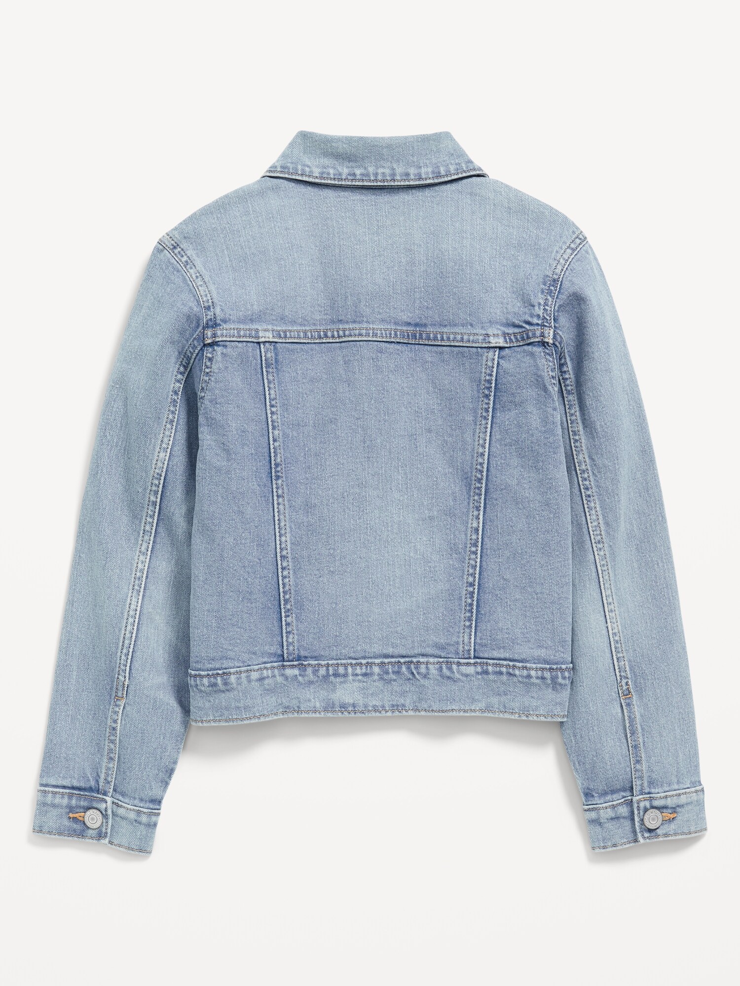 Куртка Old Navy Jean Trucker Jacket для девочек, цвет: Светлая варка — фото 3
