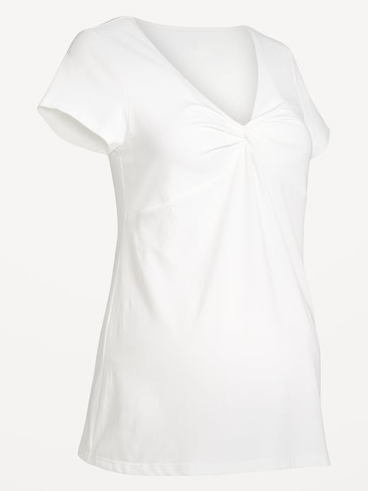 Image number 4 showing, Maternity Twist-Front Top
