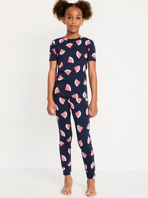 View large product image 1 of 3. Printed Snug-Fit Pajama Set for Girls