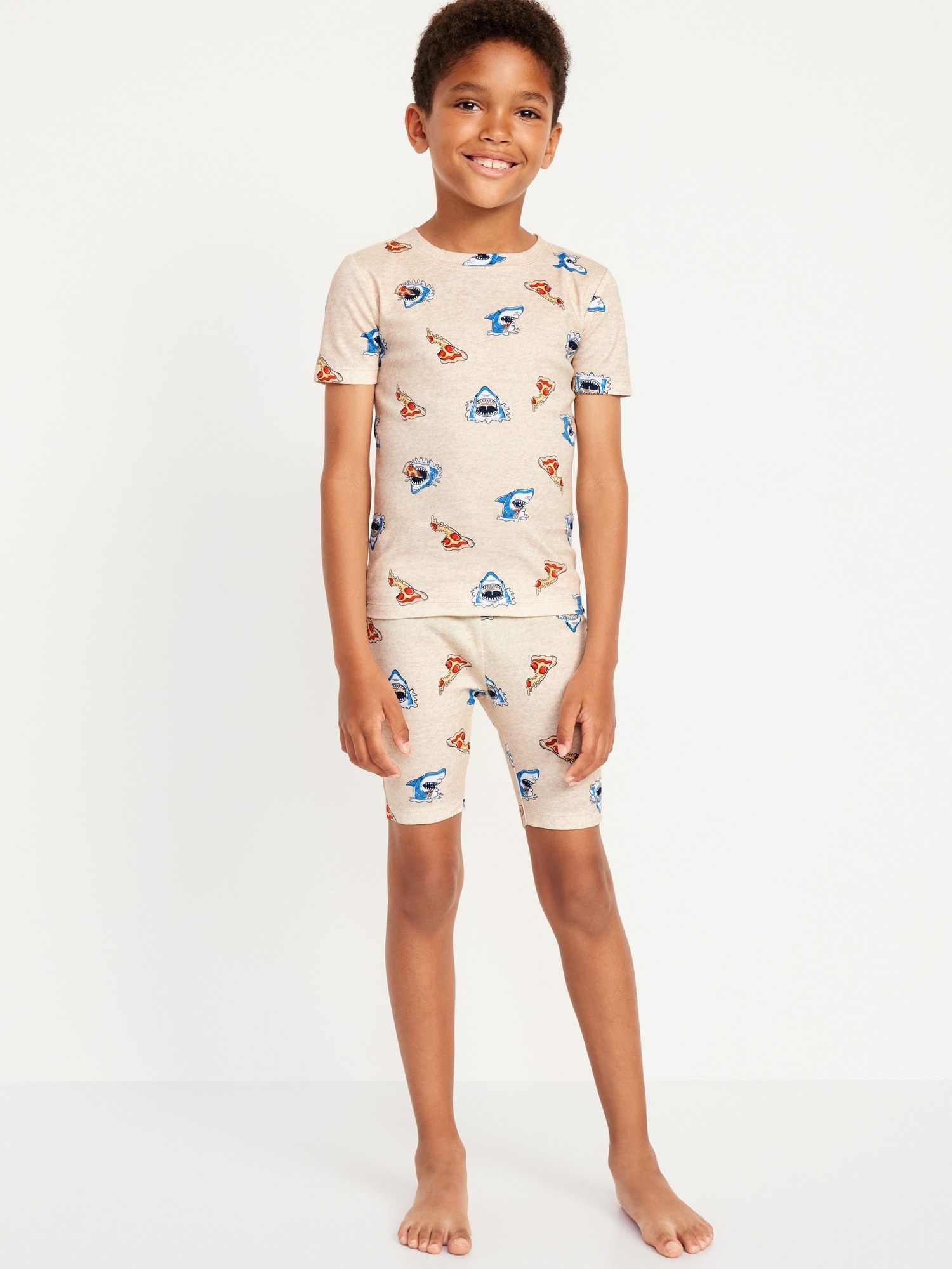 Gender-Neutral Graphic Snug-Fit Pajama Set for Kids