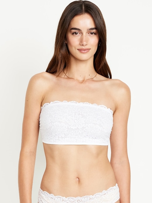 View large product image 1 of 8. Lace Bandeau Bralette