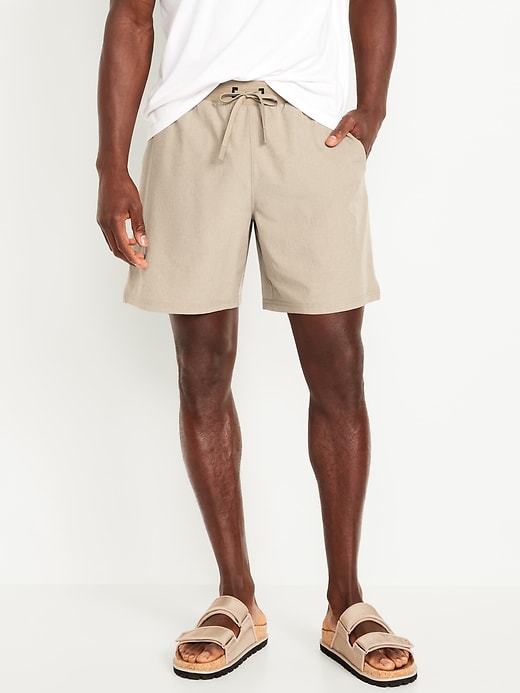 Image number 1 showing, StretchTech Hybrid Swim Trunks -- 7-inch inseam