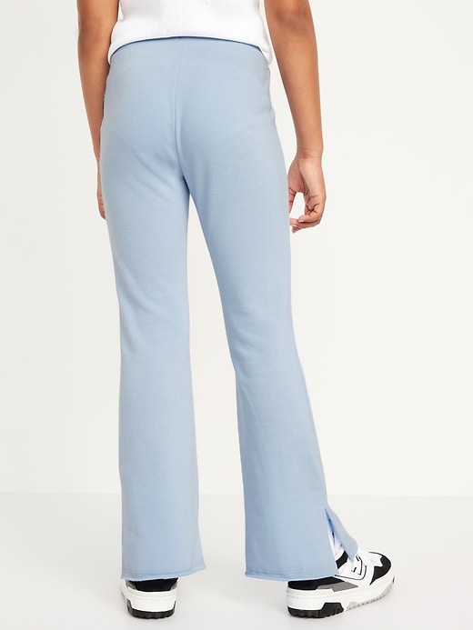 View large product image 2 of 5. French-Terry Side-Slit Flare Sweatpants for Girls