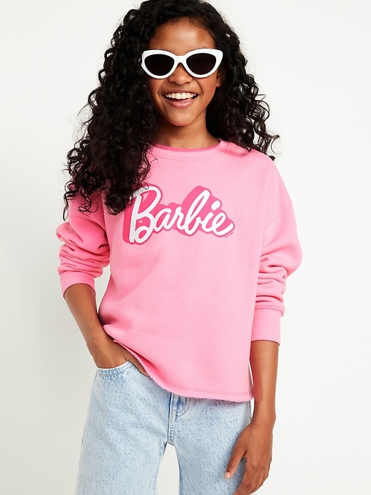 View large product image 1 of 4. Licensed Pop Culture Graphic Crew-Neck Sweatshirt for Girls