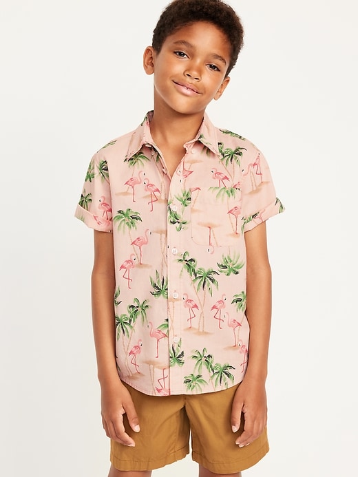 View large product image 1 of 3. Short-Sleeve Pocket Shirt for Boys