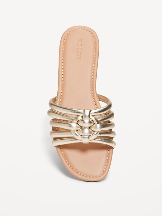 Image number 2 showing, Knotted Puff Slide Sandals