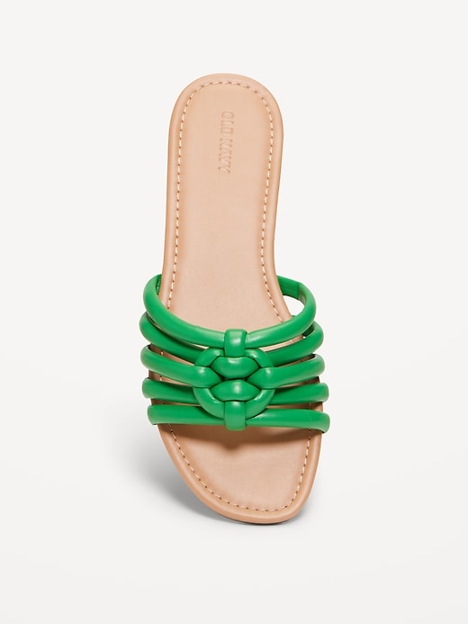 Image number 2 showing, Knotted Puff Slide Sandals