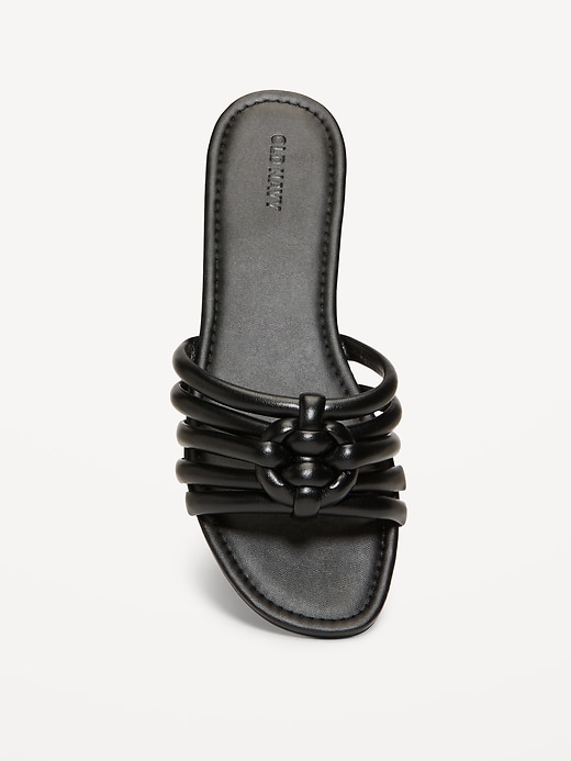 Image number 5 showing, Knotted Puff Slide Sandals