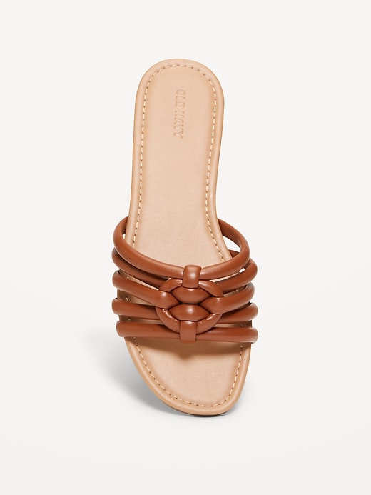 Image number 5 showing, Knotted Puff Slide Sandals