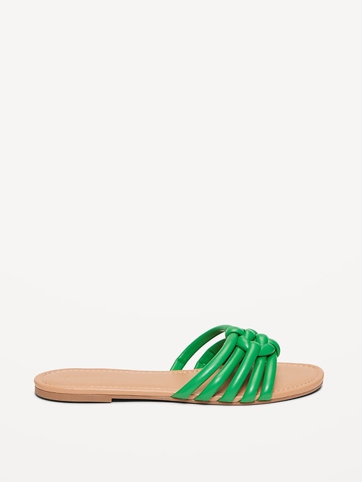 Image number 3 showing, Knotted Puff Slide Sandals