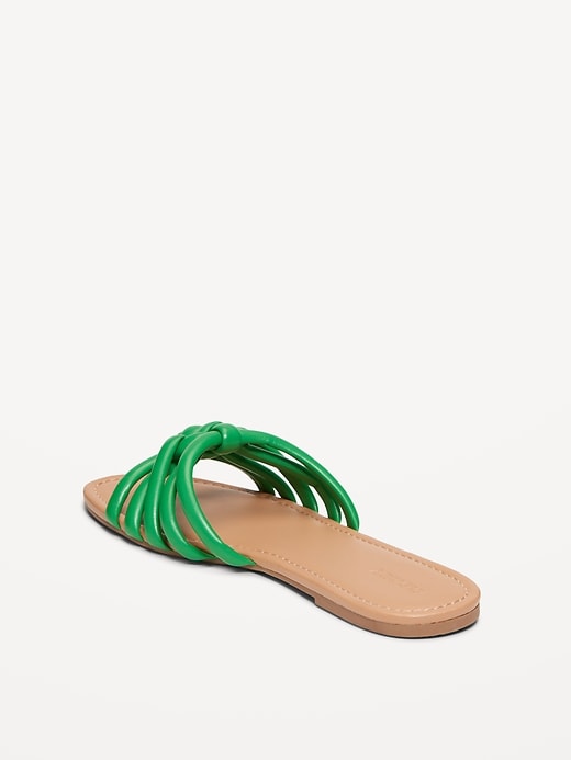 Image number 4 showing, Knotted Puff Slide Sandals