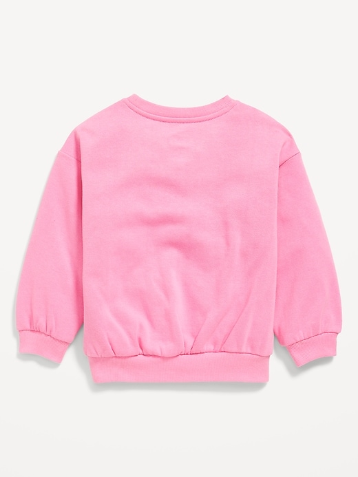 View large product image 2 of 2. Disney© Drop-Shoulder Graphic Sweatshirt for Toddler Girls