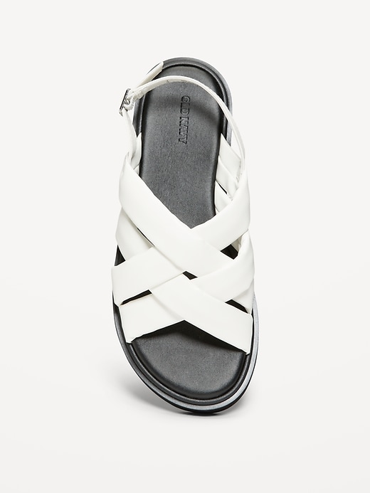 Image number 2 showing, Puffy Cross-Strap Flatform Sandals