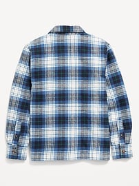 View large product image 3 of 3. Long-Sleeve Flannel Pocket Shirt for Boys