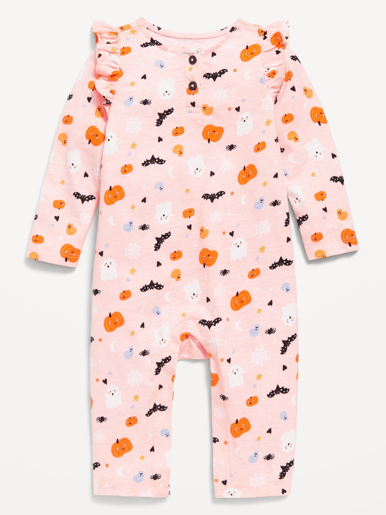 Printed Ruffle-Trim Jumpsuit for Baby