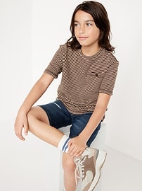 View large product image 3 of 5. 360° Stretch Ripped Jean Shorts for Boys (Above Knee)