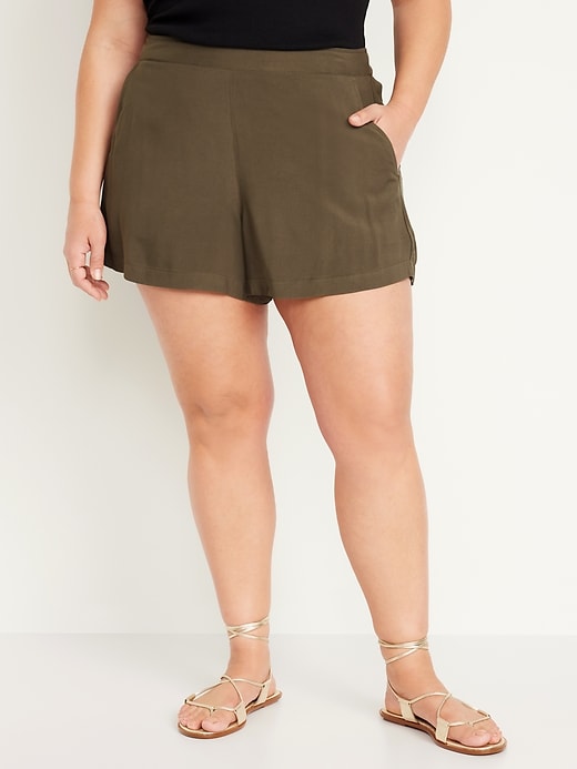 Image number 7 showing, High-Waisted Playa Shorts -- 4-inch inseam