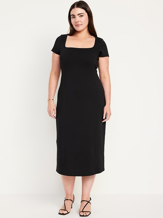 Image number 5 showing, Square-Neck Midi Dress