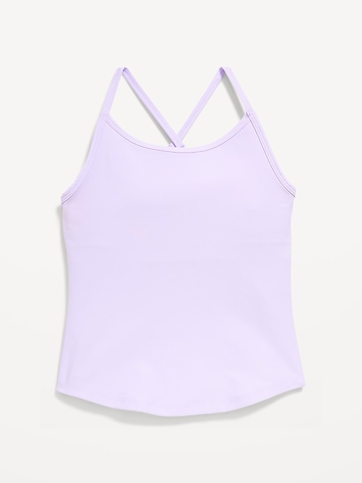 View large product image 1 of 5. PowerSoft Fitted Cross-Back Tank Top for Girls
