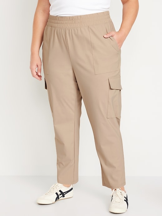 Image number 7 showing, High-Waisted SleekTech Cargo Ankle Pants