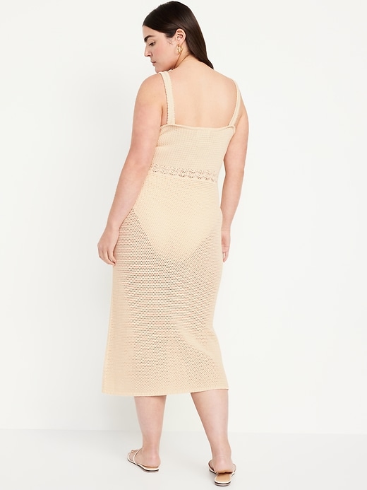 Image number 6 showing, Sleeveless Crochet Midi Dress