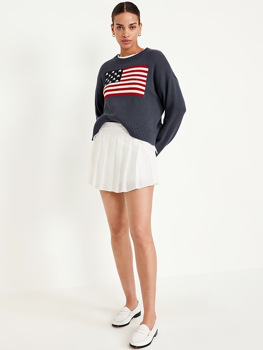Image number 7 showing, Crew-Neck Flag Sweater