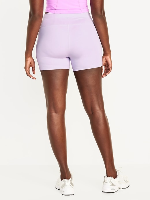 Image number 6 showing, High-Waisted PowerSoft Biker Shorts -- 4-inch inseam