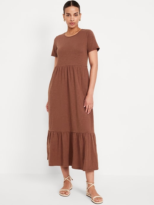 Image number 1 showing, Tiered Midi Dress