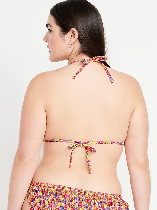 Image number 6 showing, Triangle String Bikini Swim Top