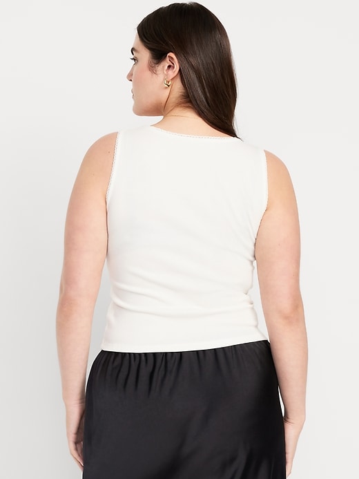 Image number 6 showing, Cinched Rib-Knit Tank Top