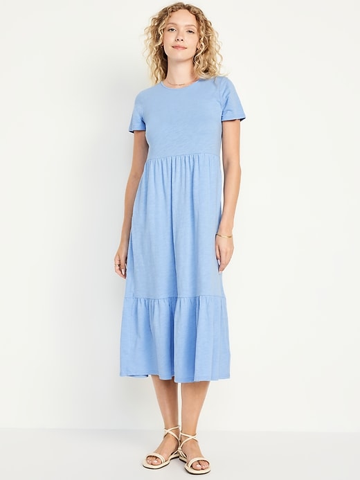 Image number 1 showing, Tiered Midi Dress